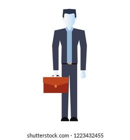 businessman with business briefcase