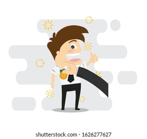 Businessman. Business Concept Illustration . vector illustration