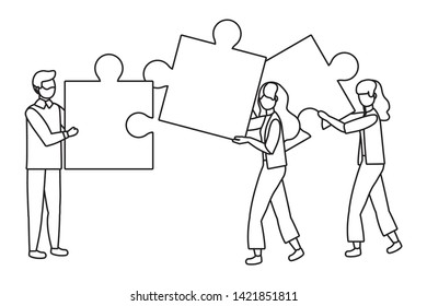 Businessman and businesswoman avatar design vector illustration