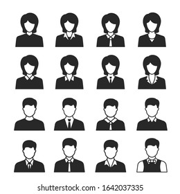 Business Avatars Profile Icons Set Stock Vector (Royalty Free) 788941849