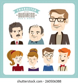 Businessman & businesswomen. People character design.