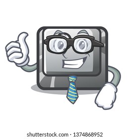 Businessman button O on a game character