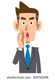 Businessman calling