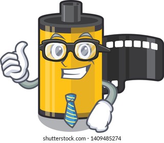 Businessman camera roll character.