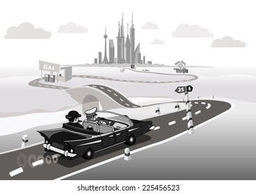 Businessman in the car