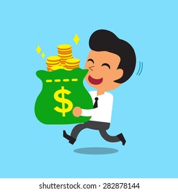 1,499 Man carrying a bag of money cartoon Images, Stock Photos ...