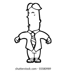 caricatura de hombre de negocios