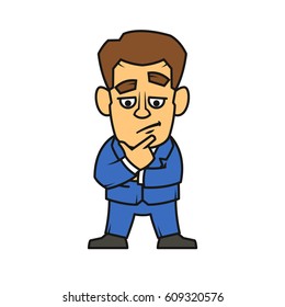 businessman cartoon character