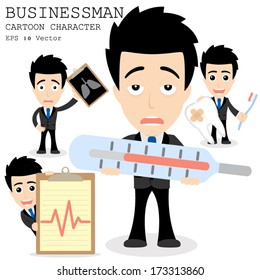 Businessman cartoon character EPS 10 vector