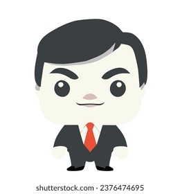 businessman cartoon character illustration vector