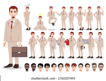 Vector Set Characters Flat Style Cartoon Stock Vector (Royalty Free ...