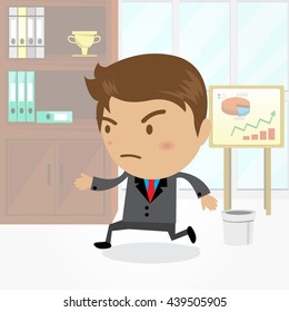 Businessman cartoon character , vector