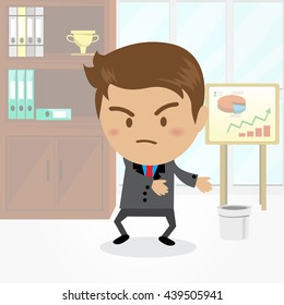 Businessman cartoon character , vector