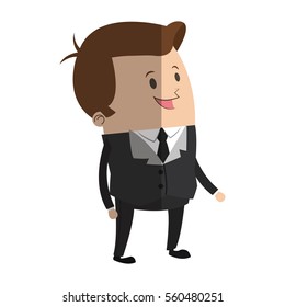 Businessman cartoon icon