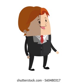 Businessman cartoon icon