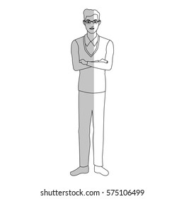 businessman cartoon icon