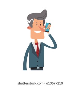 businessman cartoon icon
