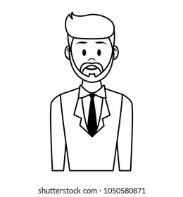 Businessman cartoon isolated