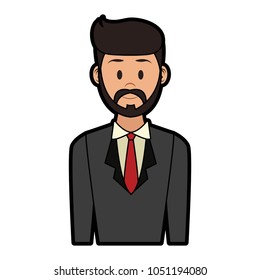 Businessman cartoon isolated