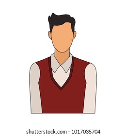 Businessman cartoon profile