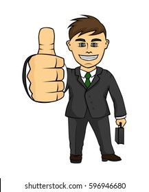 Businessman cartoon vector