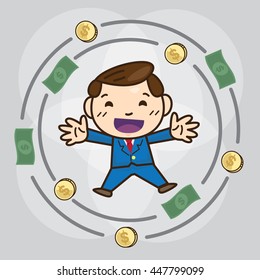 businessman
cartoon ,vector, illustrator