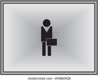 Businessman with cases vector web design