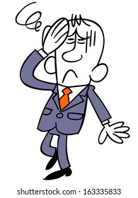 Businessman cause dizziness