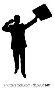 businessman with cellphone