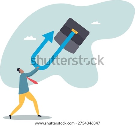 A businessman changes direction, influencing the current situation.