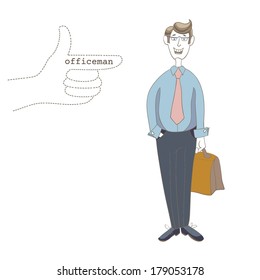 Businessman character