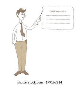 Businessman character.