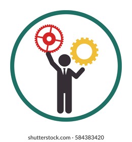 businessman character avatar icon