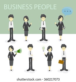 businessman character cartoon design. vector illustration.