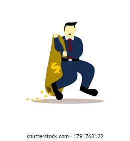 Businessman character design.got a lot to lose.