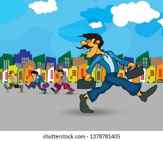 Businessman character design, vector
