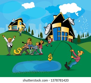 Diseño de carácter de hombre de negocios, vector