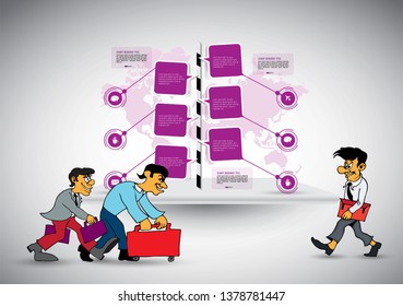 Diseño de carácter de hombre de negocios, vector