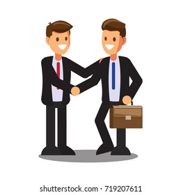 Businessman character design.Cartoon for online business