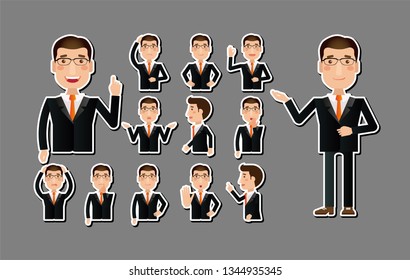 Businessman character Icons