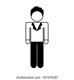 businessman character isolated icon vector illustration design