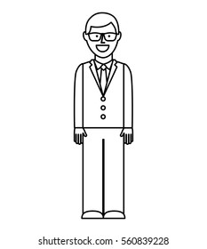 businessman character isolated icon vector illustration design