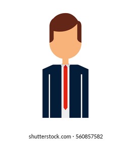 businessman character isolated icon vector illustration design
