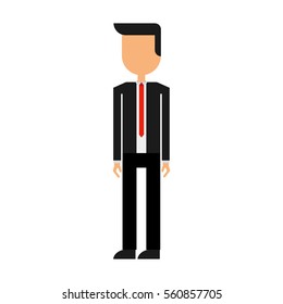 businessman character isolated icon vector illustration design