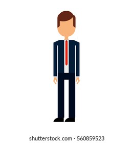 businessman character isolated icon vector illustration design