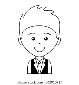 businessman character isolated icon vector illustration design