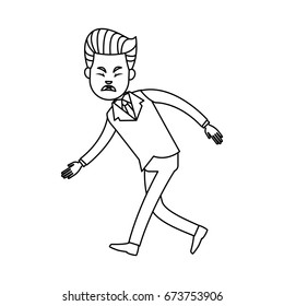 businessman character sad problem crisis