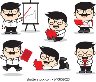 Businessman character set