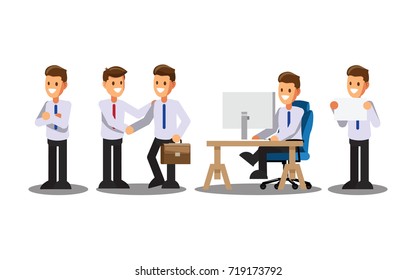 Businessman character set.