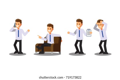 Businessman character set.